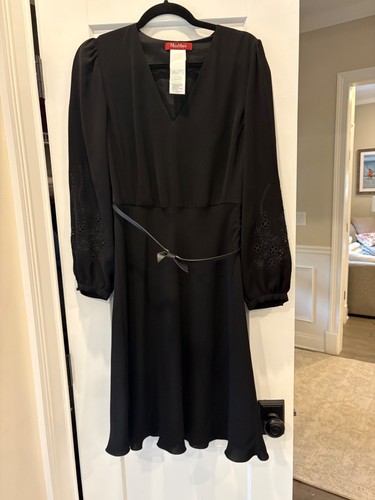 Max mara studio black dress - black,