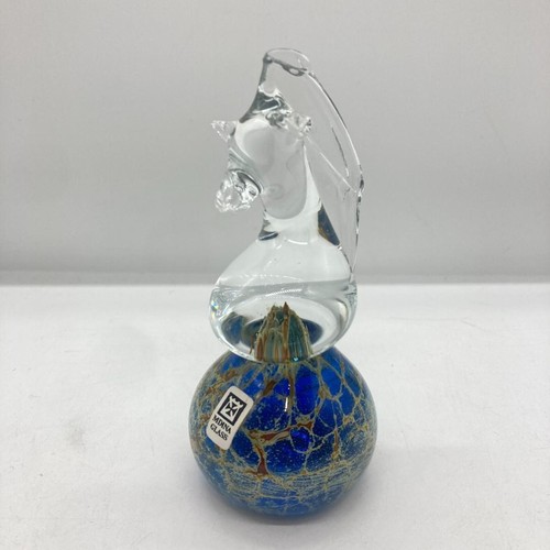 Mdina glass seahorse - glass,
