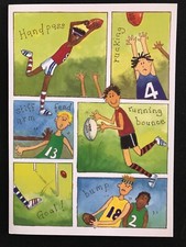 Phoenix Trading. 'Aussie Rules' Football. Card & Envelope. Free p&p