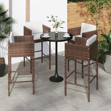 Bar Stools 4 pcs with Cushions