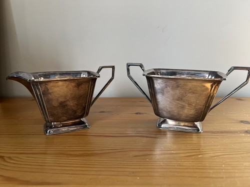 Pair vintage silver - of, plated
