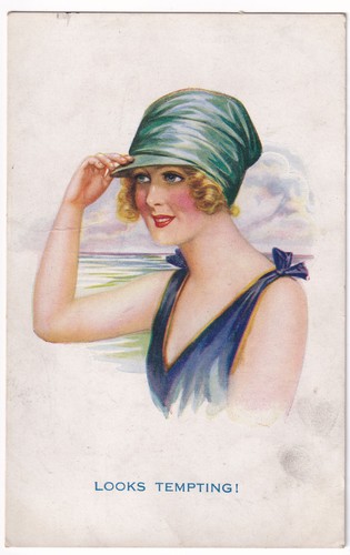 Humour nymph postcard 677 - humour,