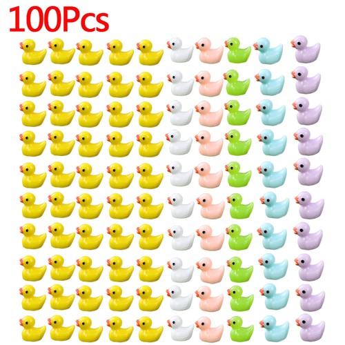 100x mini ducks colors - 100x,