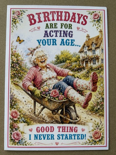 Handmade funny birthday card - birthday,