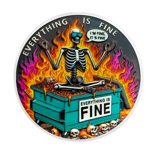 Metal challenge coin with - challenge,