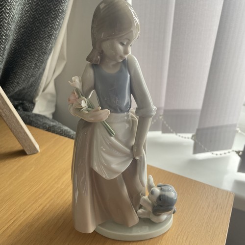 Lladro nao girl with - lladro,