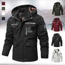 Combat Outdoor Fall Waterproof Jacket Mens Tactical Hooded Coats Warm Military