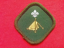 VINTAGE - CAMPER - SCOUT BADGE