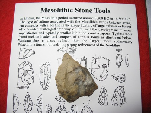 Mesolithic flint stone age