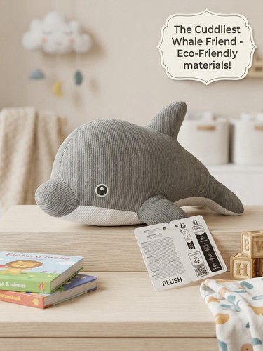 Sea animal whale plush toy - animal,