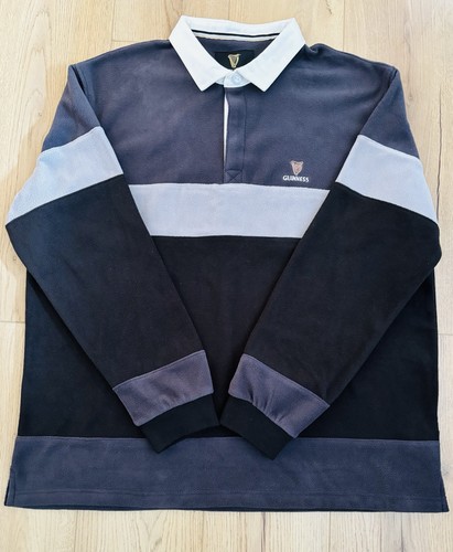 Guinness fleece rugby shirt - guinness,