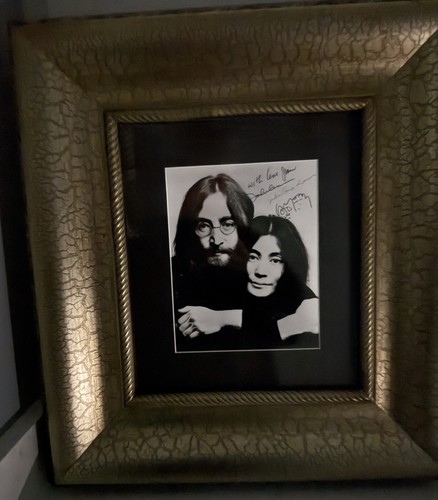 John lennon and yoko signed - john,