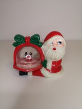Vintage Kitsch Plastic Santa
