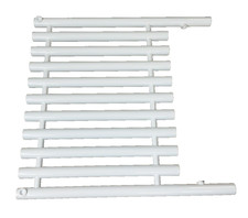 Towel Radiator Oval 800mm x 800 mm White Designer Quinn Qru01w