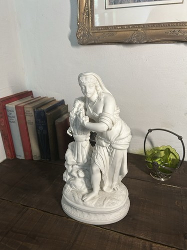 Large victorian parian ware - parian,