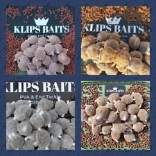50 Pre Filled Tied PVA Mesh Bags Krill Spicy Sausage Halibut Tiger Nut  & More