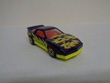 Vintage Matchbox Pontiac Firebird Race Purple Yellow 1985 Diecast Car Vehicle