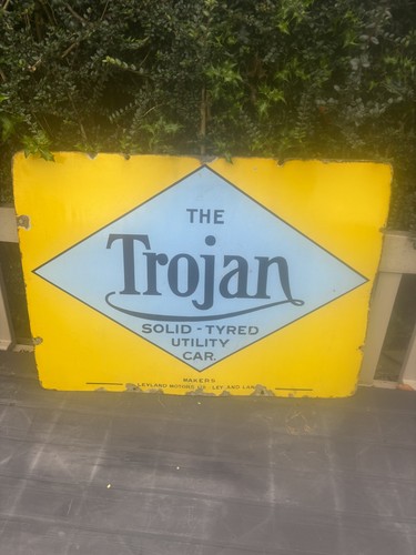 Original trojan car enamel - trojan,