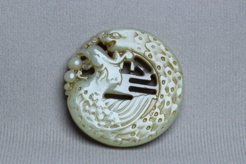 Antique natural hetian jade - antique,