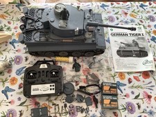 HENG LONG 3818-1 GERMAN  TIGER 1  1/16 RC CONTROL BATTLE TANK. MODEL. METAL VERS