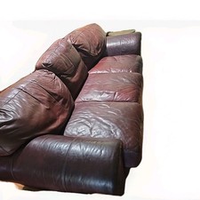 Pull Up  Leather Antique Sofa