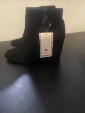 TU Women's Ankle Black Boots