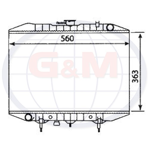 Radiator for taxi tx1 - radiator,