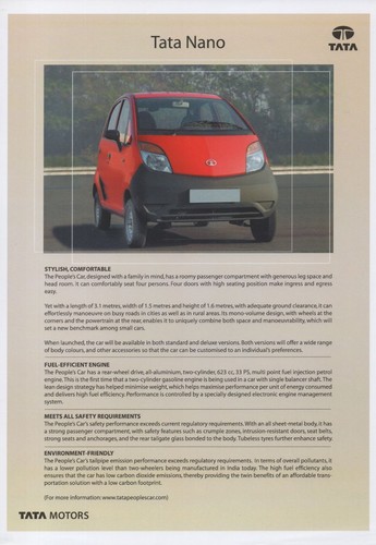 Tata nano car - nano,