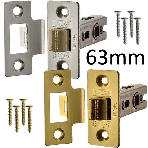 Brass chrome tubular mortice - brass/chrome,