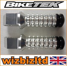 Honda CBR 1100 XX Blackbird 1996-2005 [Biketek Rear Silver Aluminium Footrests]
