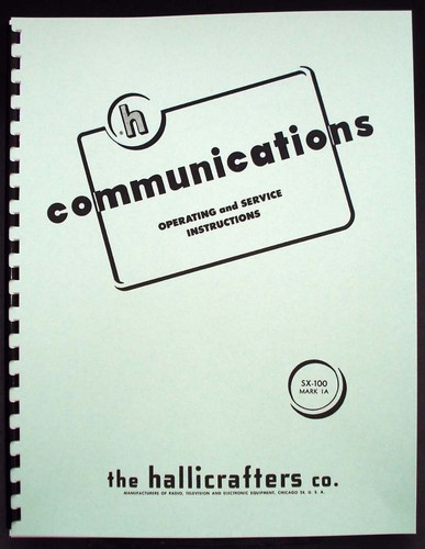 Hallicrafters 100 sx100 - hallicrafters,
