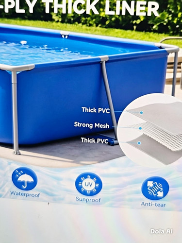 Rectangular frame pool - 520, gal