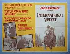 INTERNATIONAL VELVET (1978) original UK quad poster  - Tatum O'Neal horse racing