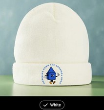 EVERTON  TOWER THEMED BEANIE HAT  - WHITE  - ONE SIZE - FOR  KIDS OR  ADULTS 