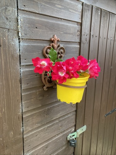 Vtg cast iron - iron, wall