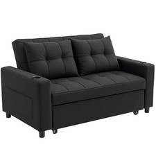 HOMCOM 2 Seater Pull Out Sofa