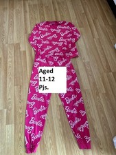 'Barbie' soft feel girls pyjamas. Aged 11-12