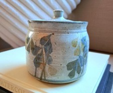 Hand Thrown Studio Pottery Stoneware Lidded Jar, Signed Colin Kellam, Vintage 
