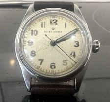 Rare 1945 Rolex Oyster Manual Stainless Steel Gents Wristwatch Ref. 4444