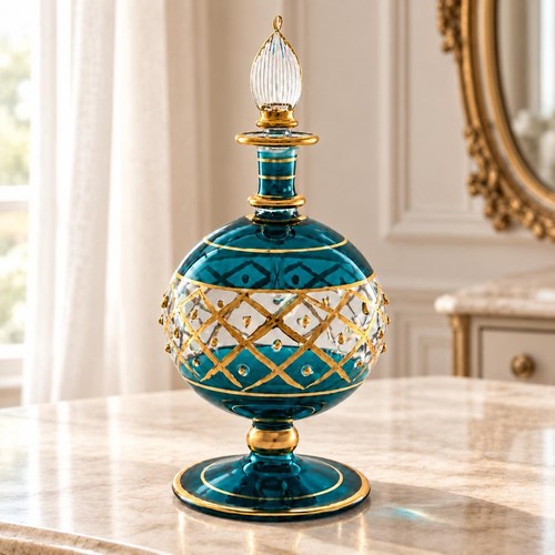 Artisan glass perfume bottle - perfume,
