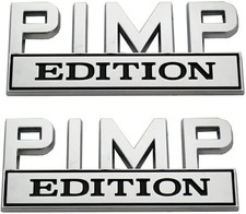 2 PCS 3D PIMP EDITION Emblem