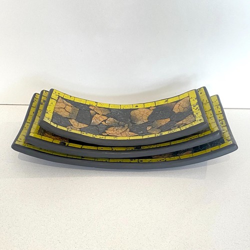 Mosaic trays dishes - mosaic, stands