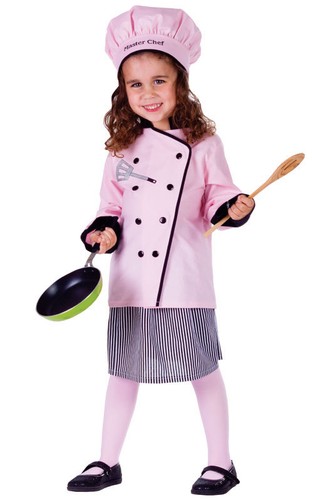 Girls chef costume - girls, outfit