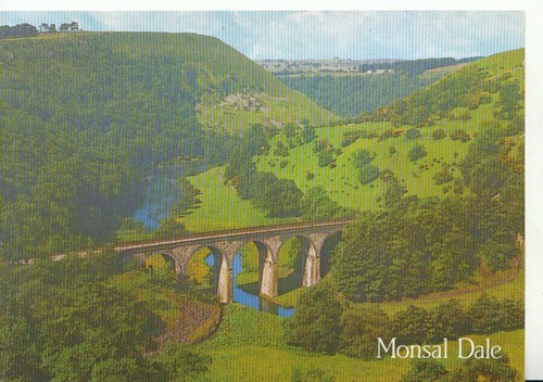 Derbyshire postcard monsal - derbyshire,