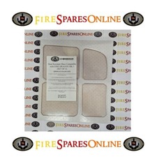 HEAT RESISTANT STOVE GLASS (SET OF 4, 1 DOOR) TO SUIT ESSE DRAGON FOR MK1 MODEL