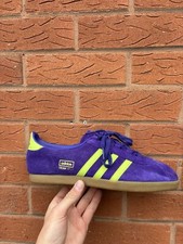 Adidas trimm star - Size 10 - Purple And Lime Green
