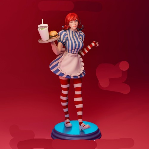 Wendy burger mascot - burger,