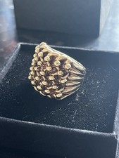 9ct Gold Keeper Ring  Size V    31.37g