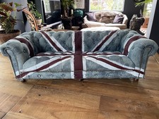 Timothy Oulton Miniature Union Jack Chesterfield Sofa. Rare Item.