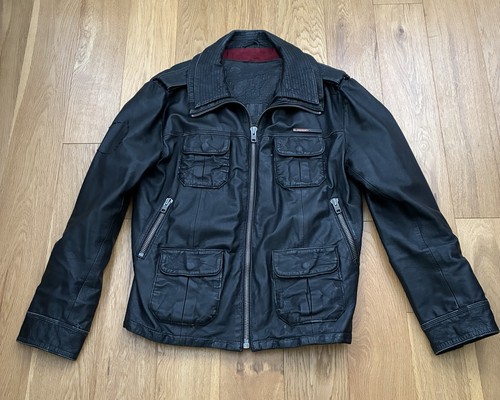 Superdry men leather - superdry, jacket
